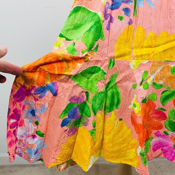 Jams World Beautifully Colored Summer Floral Vacation Women's S Maxi Dress * - Picture 3 of 14